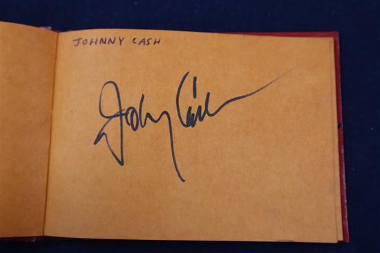 Autograph albums, mainly contemporary musicians to include Elton John, Eric Clapton, members of Pulp, etc.